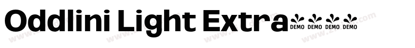 Oddlini Light Extra字体转换